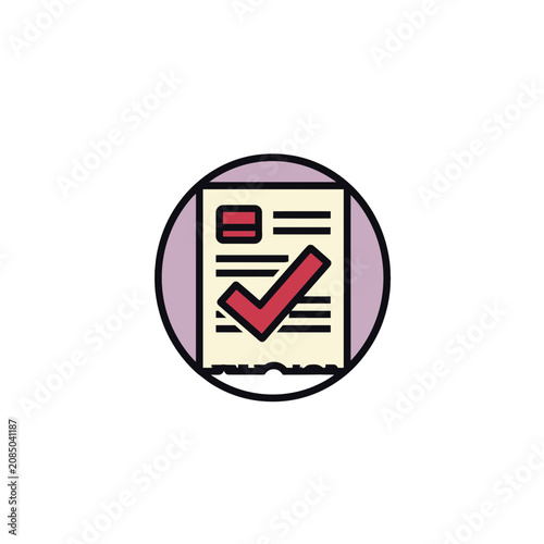 Bank Document Checkdgeadgege Badge Icon