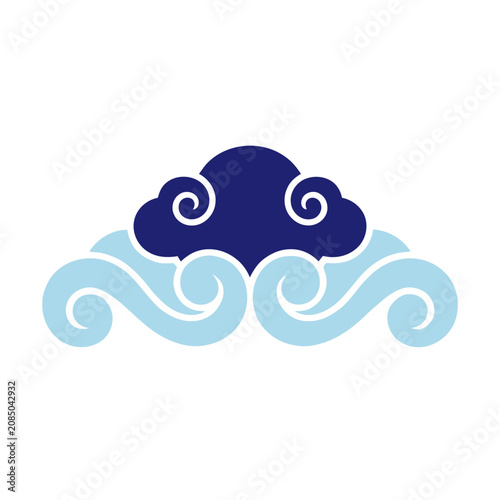 Abstract Swirling Clouds