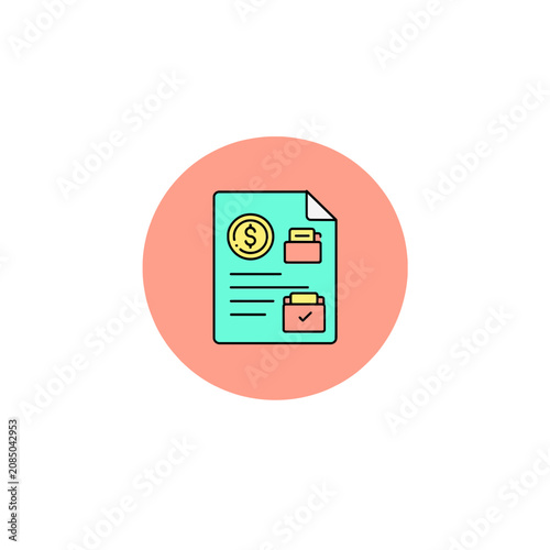 Bank Document Checkdgeadgege Badge Icon