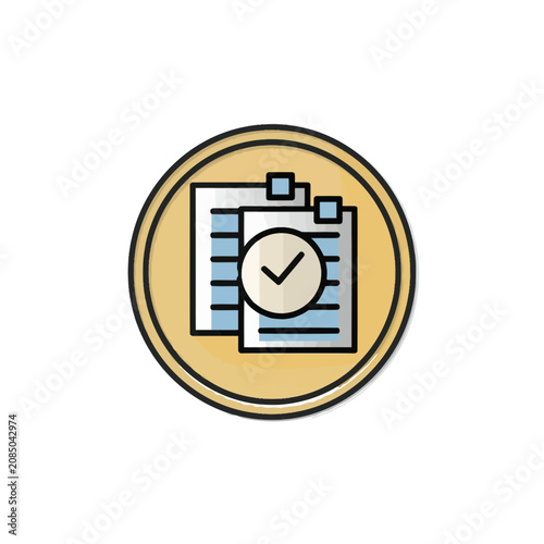 Bank Reconciliation Badge Icon