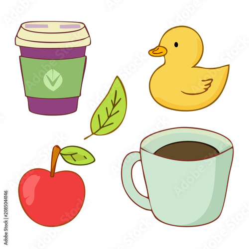 School Supplies Vector Illustration
