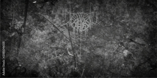 Foto An ancient cave painting depicts a tribal ritual, with abstract symbols and figures drawn with primitive tools on a textured rock surface, conveying a sense of mystery and early human civilization