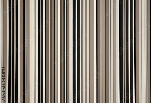 Abstract vertical stripes pattern in neutral tones on black background, modern design element