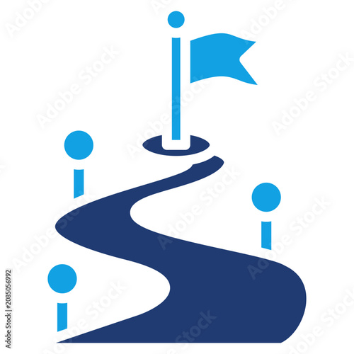 Photos Product Roadmap solid color icon