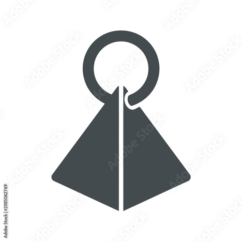 Abstract Geometric Shape with Ring
