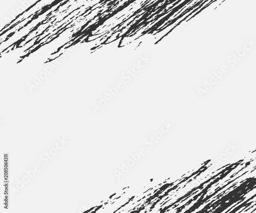 Fotografía Handwritten brush stroke background illustration with margins