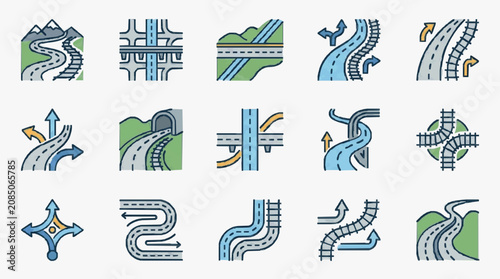 Foto Roadway Traffic Intersection Designs.