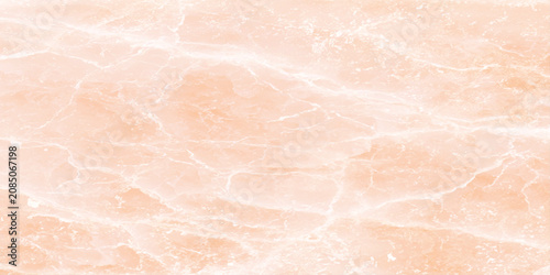 Foto Soft peach marble texture background with white veins