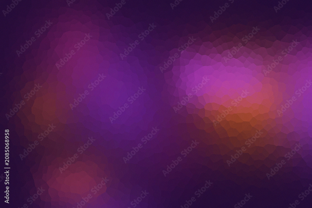 Obraz premium Vibrant purple and orange polygonal background with glowing effect
