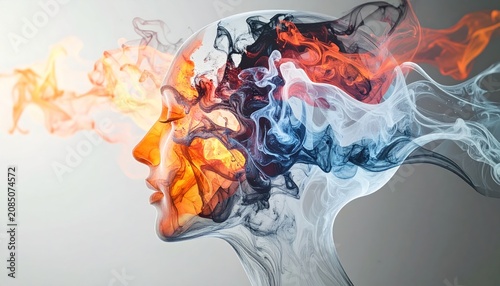 Abstract Mindscape - A Fusion of Thought and Emotion in Art.