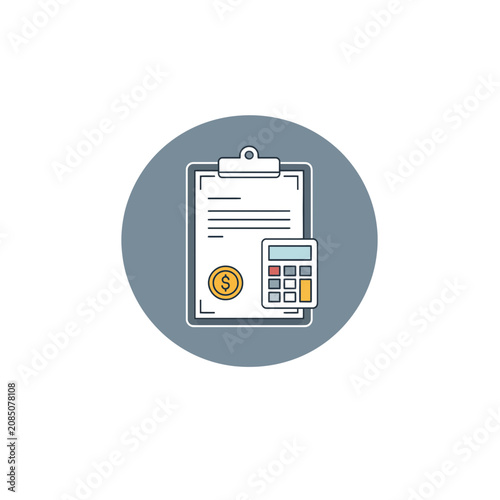 Receipt Clipboard Invoice Badge Icon