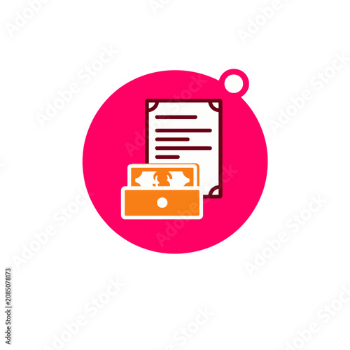 Savings Goal Cash Drawer Report Badge Icon