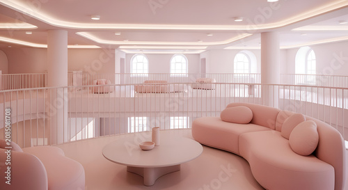 Modern living room interior design.