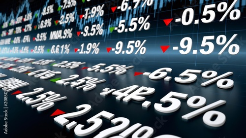Global stock market losing value during financial crisis