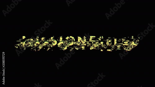 Retro Gaming Mission Failed Text Effect with Matrix Distortion and Noise.Cyber Security Mission Failed Glitch Text Animation with Alpha Channel.