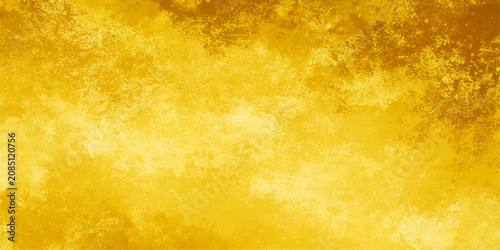 Foto Vintage yellow grunge textured abstract background with aged paper parchment, wo