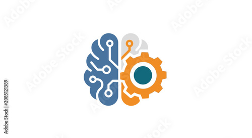 Conceptual illustration representing artificial intelligence and cognitive processing systems
