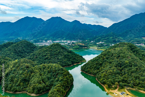 lake and mountains, lake in mountains,Qiandao Lake