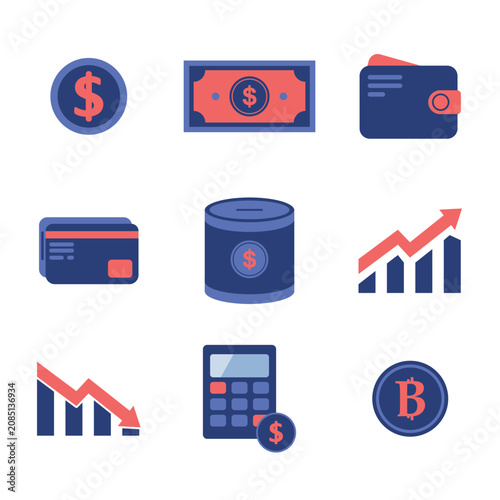 Money & Investment Illustration Set