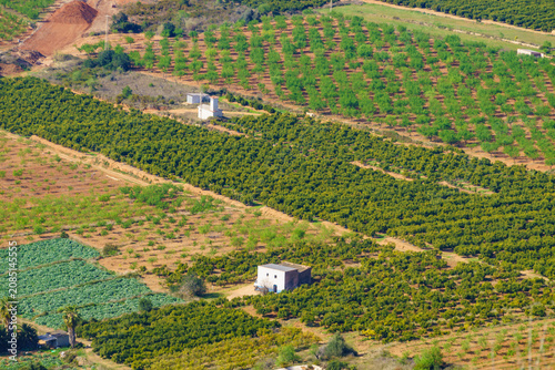 Foto View over the valley from the Hermitage of Saint Lucia, Alcossebre in Spain