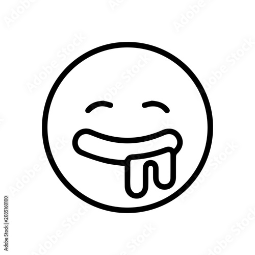 Fotografie Drooling Face Desire Icon
