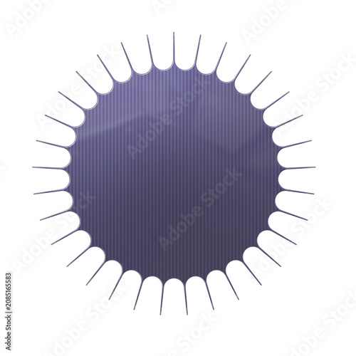Dark purple starburst badge with starburst as PNG cutout