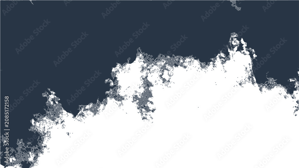 Obraz premium Dark blue and white textured abstract background, representing deep space or a tumultuous ocean surface, evoking a sense of mystery and the sublime
