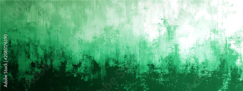 Bild auf Leinwand Abstract textural representation emerald and deep green hues, evocative ethereal misty woodland fog or atmospheric brushstrokes