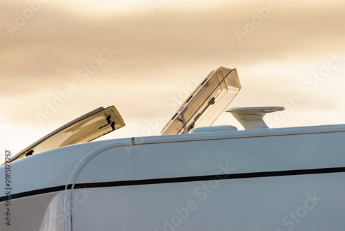 Sunroof, raisable window on roof top of camper