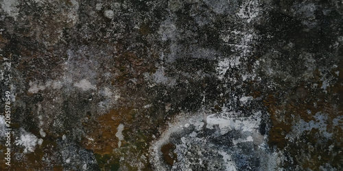 Fotografía Dark grunge texture with faint organic mossy patina weathered distressed backgro