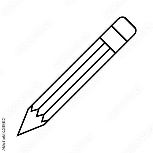 Pencil Icon line art for Graphic Design and Digital Editing