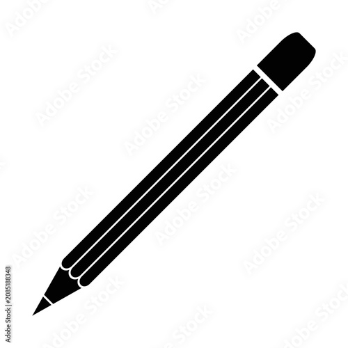 pencil sign silhouette