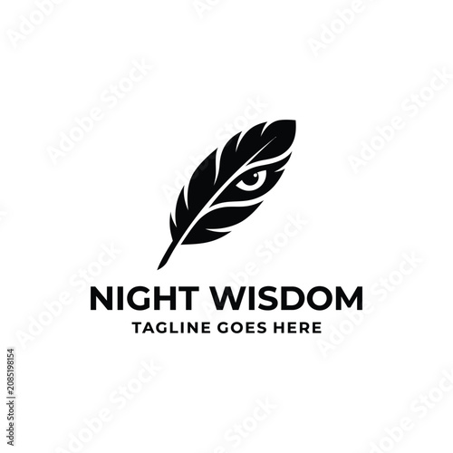 Bild auf Leinwand Feather Hidden Eye wisdom perception keen insight for night wisdom education kno