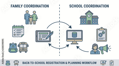 Back-To-School Registration and Planning Workflow Illustrated