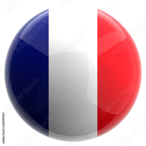 Foto France flag 3d sphere