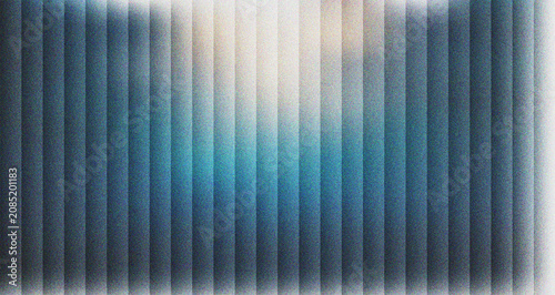 Fotografija Abstract blue and grey vertical striped pattern with a warm glowing light emanat