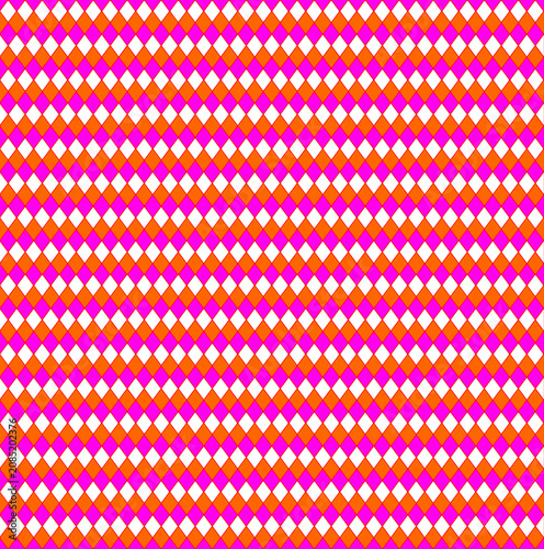 Creative abstract wallpaper featuring elegant three-colour diamond shapes arranged in a modern geometric pattern. Stylish luxury background with glossy diamond elements, vibrant gradients, reflective 