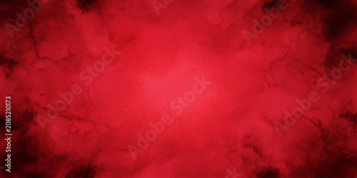 Photos Abstract smoky red background with texture and dark edges.