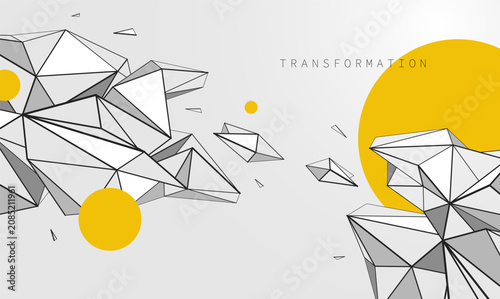 Valokuva Energetic transformation driven by creative impulse, innovation, and inspiration, where form evolves through ideas, momentum, and expressive change