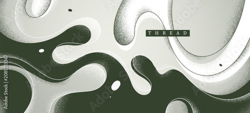 Fotografi Lava in dynamic motion vector monochrome abstract background, expressive illustration of curvy fluid like lines and textures wallpaper art, creative grahpics