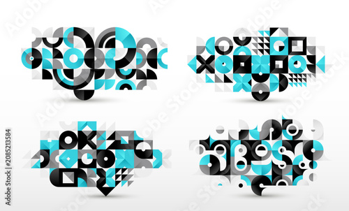 Abstract geometric vector b...