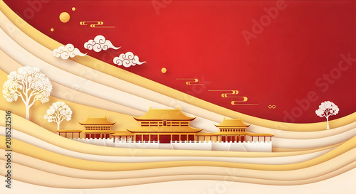 Celebratory Parade with Traditional Lion Dance and Fireworks in Vibrant Festival Setting
