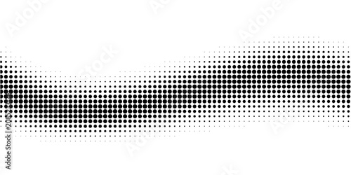 Cuadro en lienzo grunge Halftone white and black dots pattern and black gradient grunge texture background