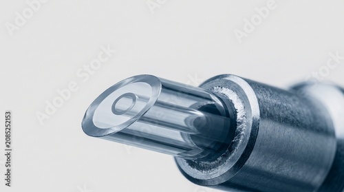 Creative Close-up of metal connector, industrial plug, electrical socket, metallic texture 2k