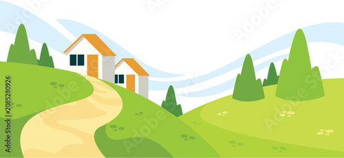 Schilderij op canvas Nature Landscape Backgrounds