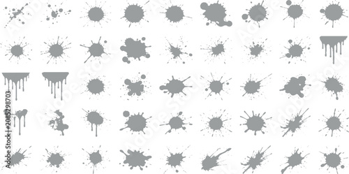 Seamless vector pattern of bird silhouettes and plant elements with stars, flowers and leaves, colorful autumn and Christmas themed nature wallpaper illustration design