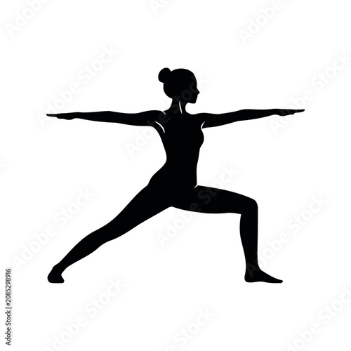 Exercise woman silhouette