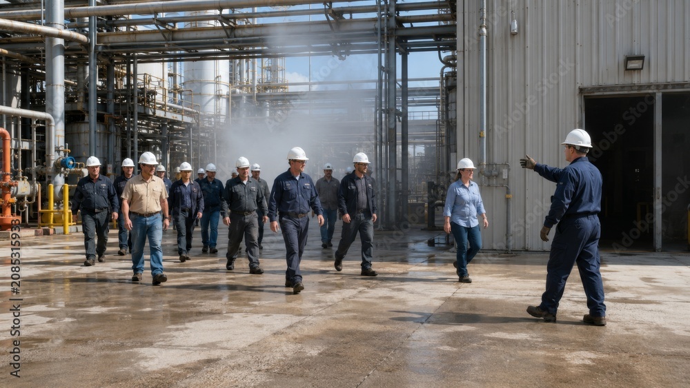 Fototapeta premium Fire safety training