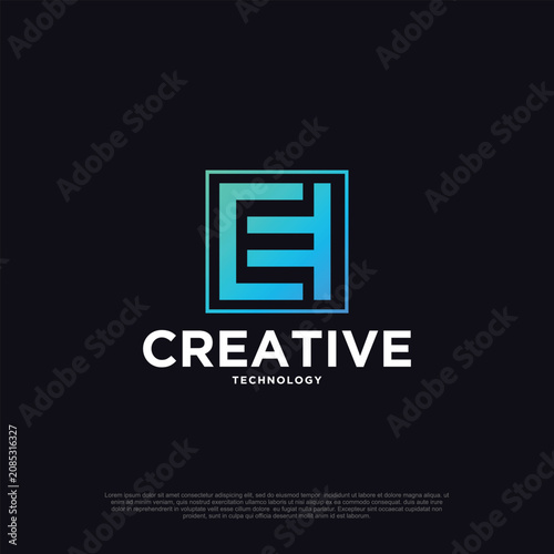Obraz na plátně Creative logo vector template illustration design modern concept Premium Vector
