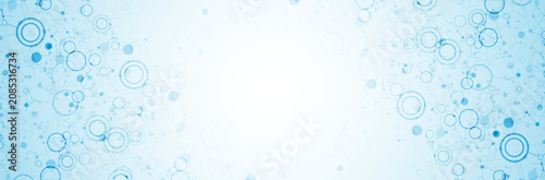 Geometric abstract background with connected line and dots. Futuristic digital background for science and technology. Vector